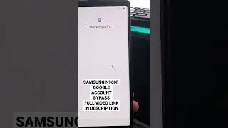 Samsung Note 9 (N960F) Frp Bypass In 3 Minutes
