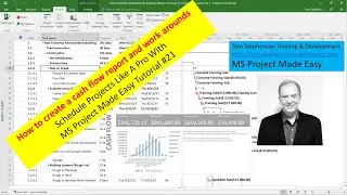 Learn 3 Ways to create a cash flow report & S curve in MS Project.  MS Project Made Easy Tutorial 21