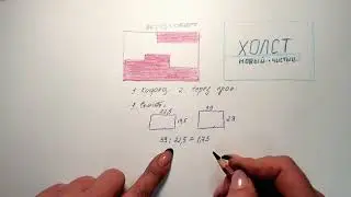 Пропорции эскиза и холст