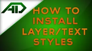 How to install Styles (Photoshop CS6)