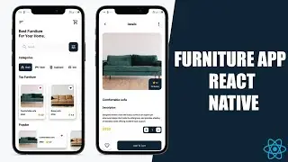 REACT NATIVE FURNITURE APP UI