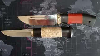 Lammy (Finnish) and Hunter, beautiful knives from Ataka LLC, unboxing and first look