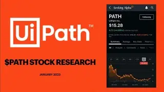 UiPath | $PATH 🤖 stock research 🧐 | January 2023