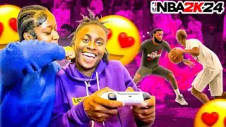 Playing NBA 2K24 Vs My Crush! (Intense Game)