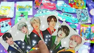 Бумажные сюрпризы/ Скрепыши 2 распаковка / BTS в Хогвартсе  / Идеи для срисовки