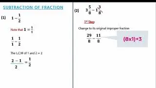 Fraction Part 3 Subtraction