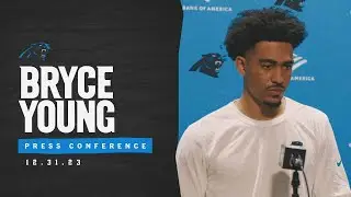 Bryce Young addresses the media following Jaguars matchup