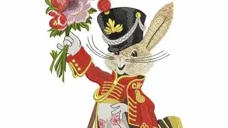 Cotton Toy HARE HUSAR 3h.