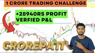 Nifty upcoming trade with +28k profit today booked | The CROREPATI Trading Challenge