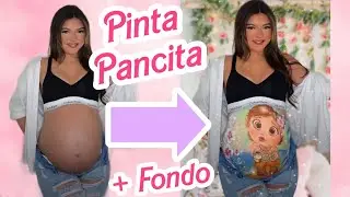 COMO EDITAR UNA FOTO DE EMBARAZO 🤰🏻Pinta pancita + cambio de fondo