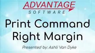 Print Command Right Margin