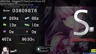 osu! | Hitogata [Len's Classic EX] - FC with HD