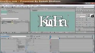 KnolEra - After Effects Text Animation & Range Selector تحريك الحروف