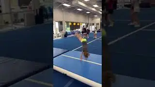 The last girl did 12 back handsprings!  