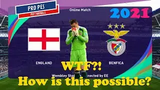 ENGLAND vs BENFICA PES 2021 | Online Division PVP Gameplay PC | Full match |