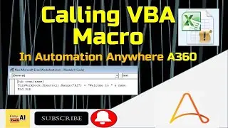 Automation Anywhere Tutorial | Running Macro Using A360 | A360 Tutorial | Run Macro Action