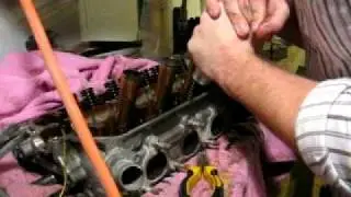 how to easily remove valve springs retainer and keepers on a d16y8