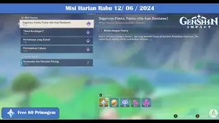 Quest Harian Fontaine Rabu 2024 06 12  | Genshin Impact