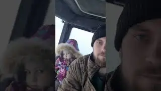 С Дочкой чистим дороги на МТЗ 1221.2