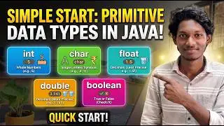 Primitive Data Types in Java Explained 🔥 (int, char, float, double, boolean)
