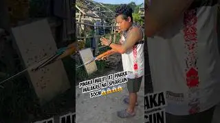 30cm speargun test load and test fire, pinaka maliit pero pinaka malakas😱😱😱 #spearfishing #spearo