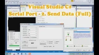 Visual Studio C# Serial Communication (Serial Port) tutorial 2.Send Data (2/13)