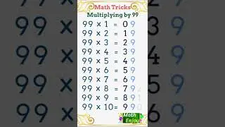 Multiplying by 99 | 99 න් ගුණ කරමු.| Math tips and Tricks #shorts