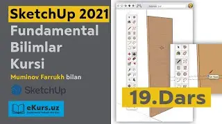 [eKurs.uz] SketchUp 2021 - [19-Dars] - Line tool - Chiziq chizish Dizayn IT