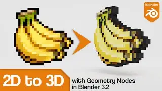 Turn 2D Images Into 3D Objects In Blender 3.2 | Geometry Nodes Tutorial