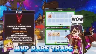 Getting The New Rare Sword in Skyblock Trade! (Blockman Go)