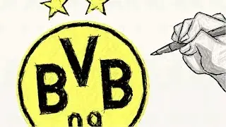 HOW TO DRAW THE BORUSSIA DORTMUND LOGO