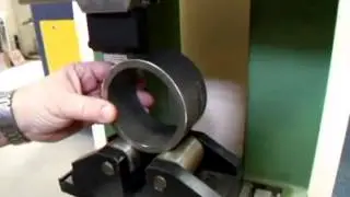 Маркировка трубы методом накатки с помощью машины МВ71Е