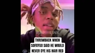 WHEN SOFAYGO SAID HE WOULD NEVER DYE HIS HAIR RED 😂