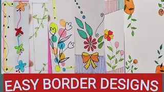 easy border designs::front page designs for project/assignment::file decoration ideas