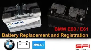 BMW E61 Battery Replacement and Registration (B-Tool Expert)