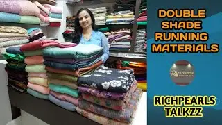 DOUBLE SHADED GEORGETTE & CHIFFON RUNNING MATERIALS|Wh.App: 8129327473