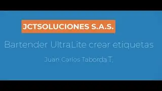 Bartender UltraLite create labels