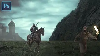 Medieval Knight - Photoshop Speed Art Composition Tutorial