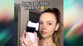 How To See Hidden Screen shot Text in IPhone