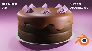 Blender 2.8 Modelling | Speed modeling a cake