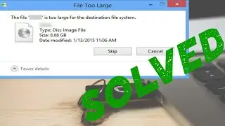 The file is too large for the destination file system / usb copy problem solved