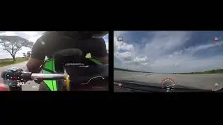 Full Akrapovic set ZX10R vs 1000 HP Nissan GTR TOP SPEED BATTLE  WITH GPS