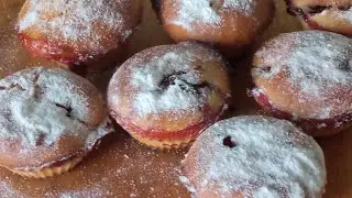 Вкусные кексы на кефире,  без яиц