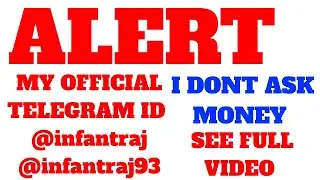 ALERT - FRAUD DETAILS - BE AWARE - I WILL NOT ASK MONEY  FOR ANYTHING - PLS BE SAFE