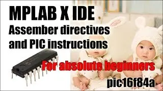 PIC16f84A instructions, include file and assembler directives for beginners