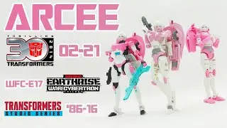 Обзор на TRANSFORMERS - Arcee (Thrilling 30 - 02-21 / Earthrise - WFC-E17 / Studio Series - '86-16)