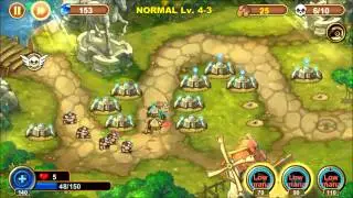 Castle Defense 4-3 Walkthrough, Normal, 3 Stars!