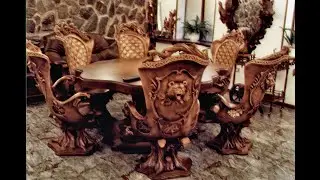 Набор кресел в охотничьем стиле, перезалив (The armchairs set in the hunting style, reload)