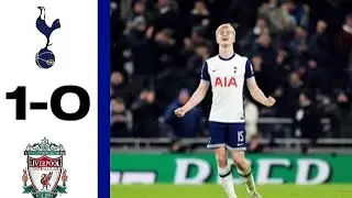 highlights of the match between totteham 1x0 liverpool-goal at the end