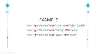 html radio button and checkbox -html5 2023